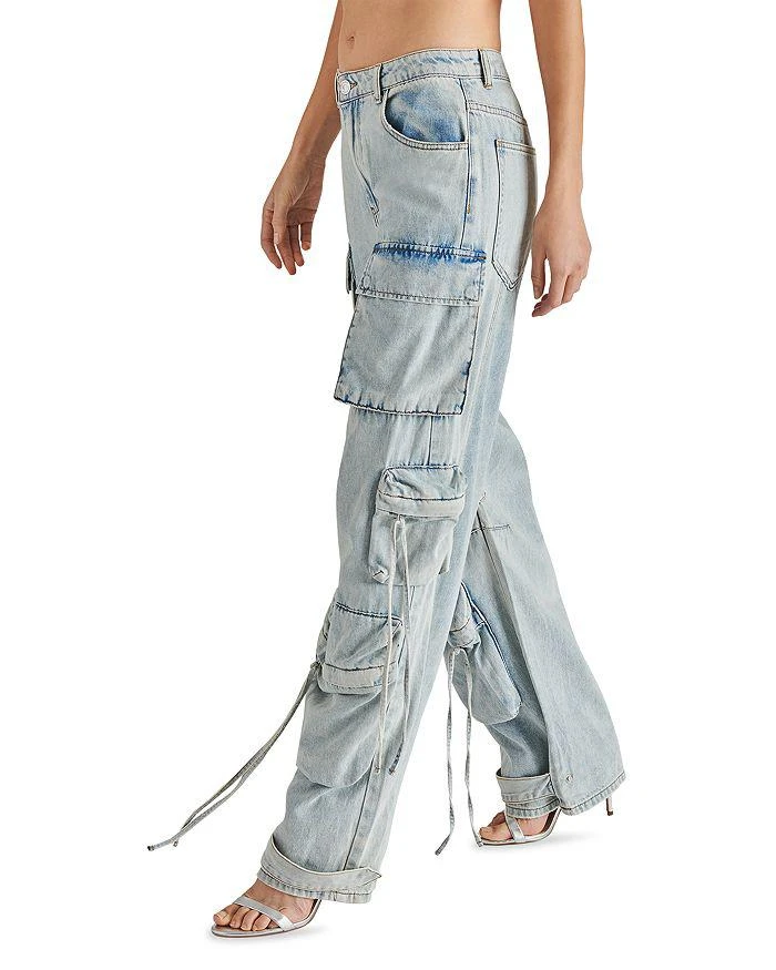 商品Steve Madden|Duo Cargo Jeans in Light Blue,价格¥874,第4张图片详细描述
