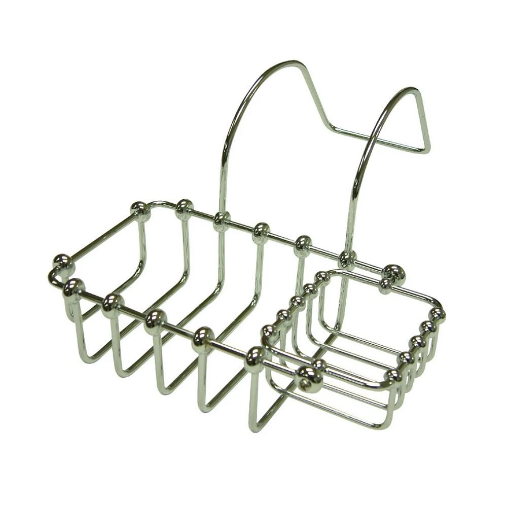 商品Kingston Brass|Vintage 7-Inch Swivel Soap and Sponge Holder in Polished Chrome,价格¥616,第1张图片