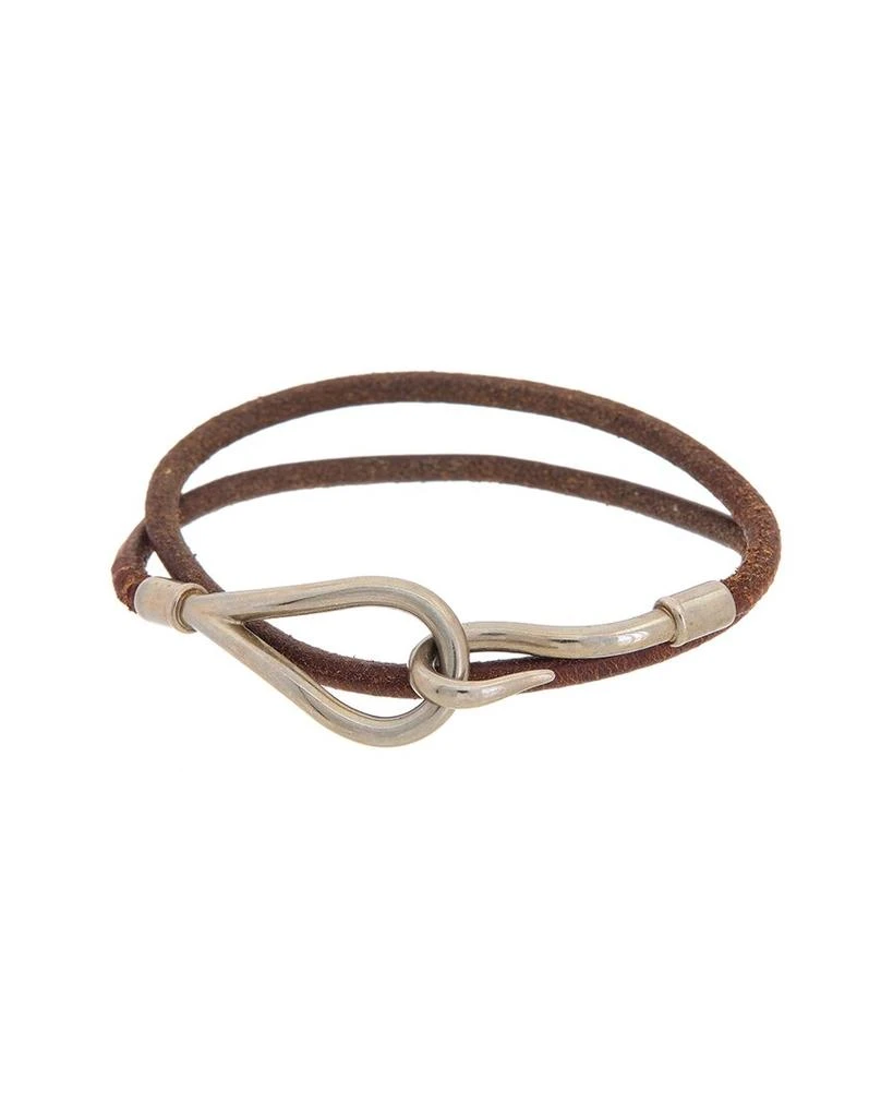 商品[二手商品] Hermes|Hermes Plated Jumbo Hook Double Tour Bracelet (Authentic Pre-Owned),价格¥2363,第2张图片详细描述