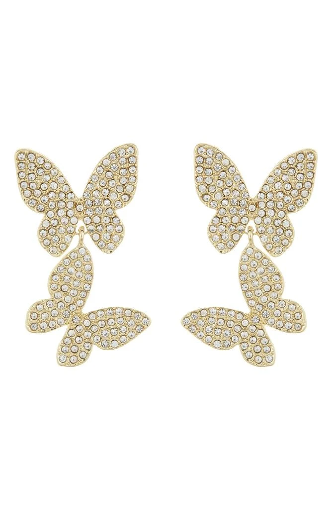 商品BAUBLEBAR|Butterfly Pavé Crystal Drop Earrings,价格¥135,第1张图片