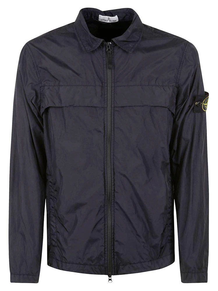 商品Stone Island|Stone Island Crinkle Reps Zipped Shirt Jacket,价格¥2923,第1张图片