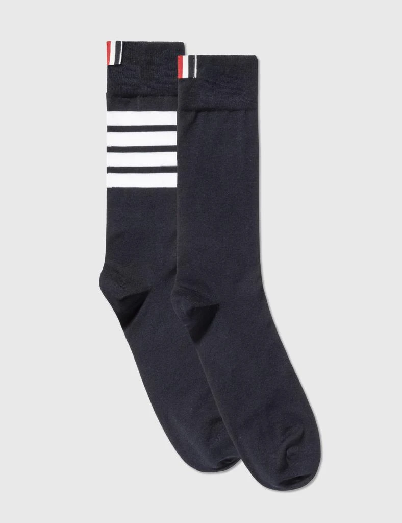 商品Thom Browne|Cotton 4-Bar Mid-calf Socks,价格¥590,第1张图片