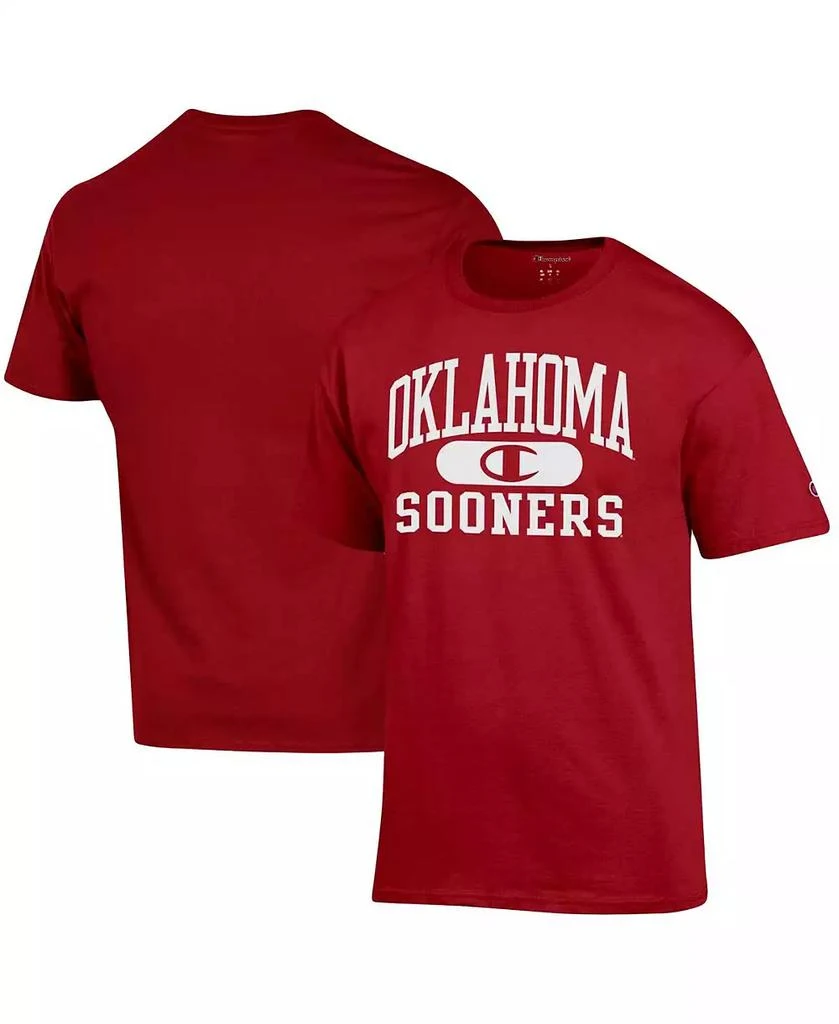 商品CHAMPION|Men's Crimson Oklahoma Sooners Arch Pill T-shirt,价格¥216,第1张图片