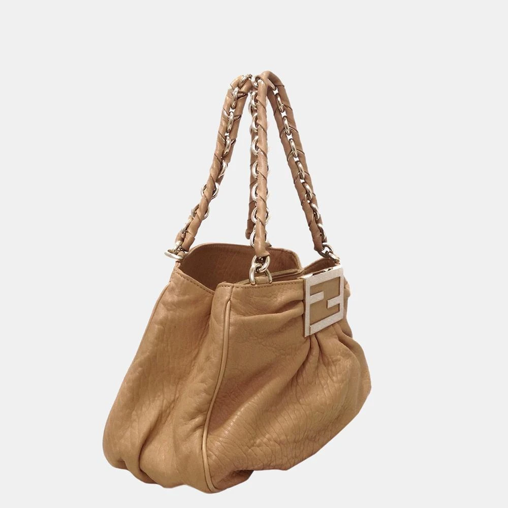商品[二手商品] Fendi|Fendi Brown Mia Leather Shoulder Bag,价格¥4797,第2张图片详细描述
