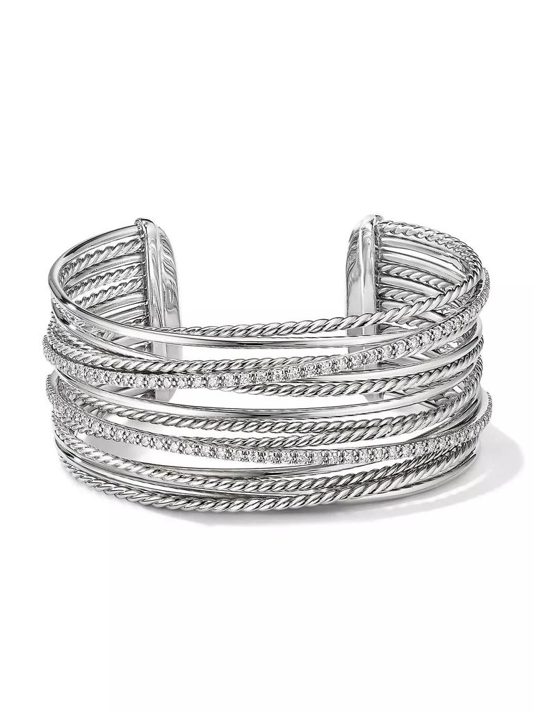 商品David Yurman|Crossover Cuff Bracelet in Sterling Silver,价格¥28845,第2张图片详细描述