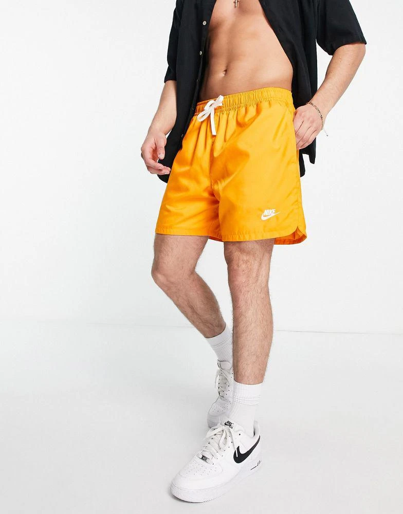 商品NIKE|Nike Sport Essentials woven lined shorts in orange ,价格¥176,第1张图片
