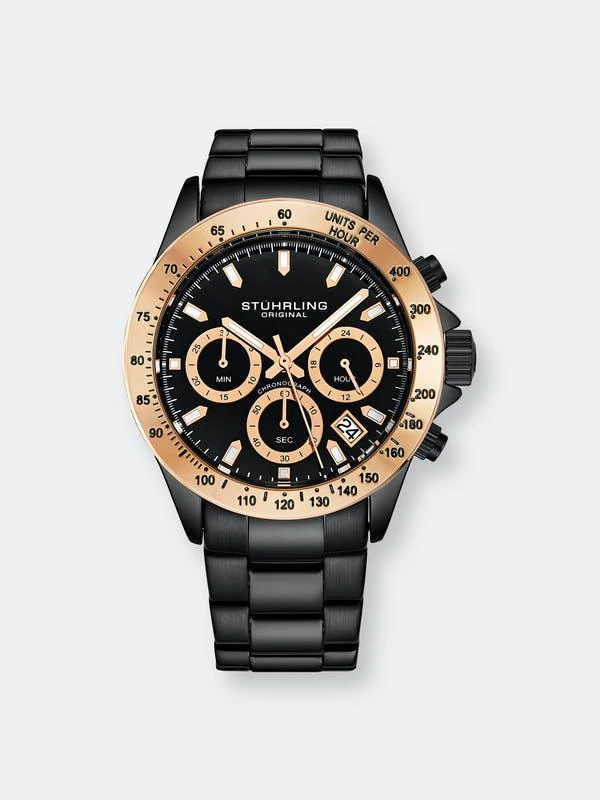 商品Stuhrling Original|Ultima Quartz 42mm Chronograph,价格¥718,第1张图片详细描述