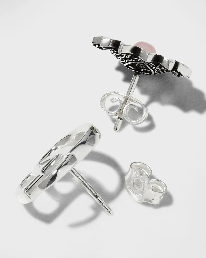 商品Gucci|GG Marmont & Flower Mismatched Sterling Silver Stud Earrings,价格¥2733,第4张图片详细描述