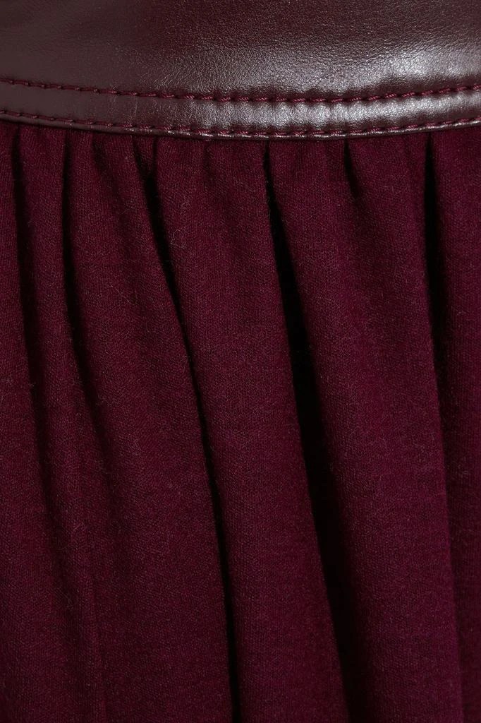商品ROKSANDA|Pola faux leather-paneled wool maxi skirt,价格¥1993,第2张图片详细描述