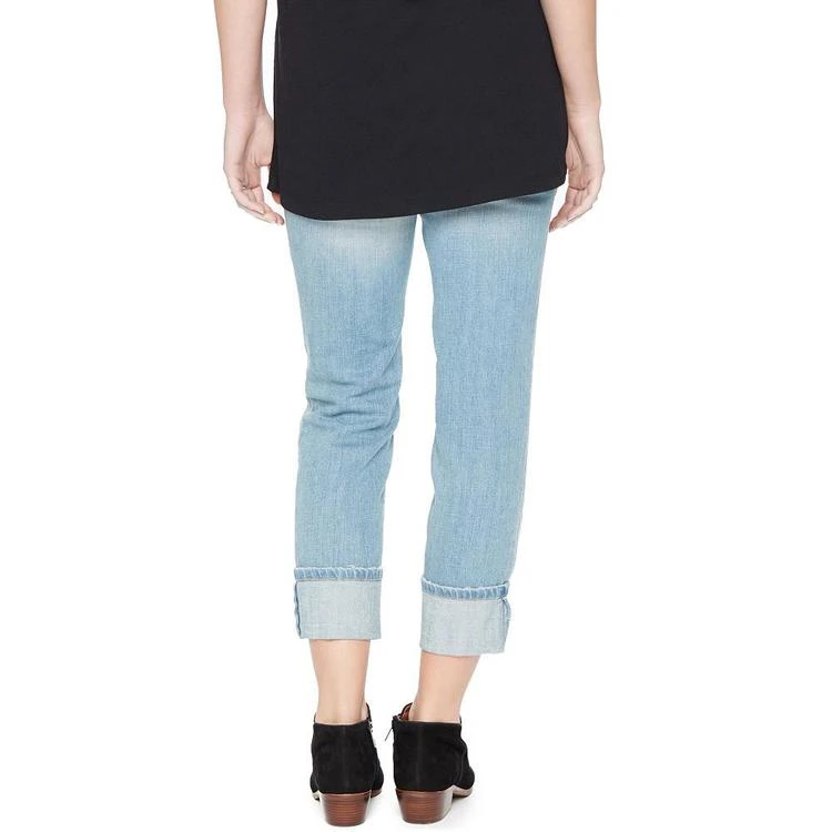 商品Motherhood Maternity|Maternity Cuffed Jeans, Light Wash,价格¥104,第2张图片详细描述