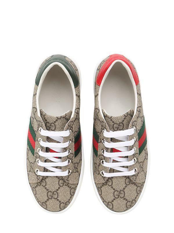 商品Gucci|Gg Supreme Canvas Sneakers,价格¥2495,第1张图片