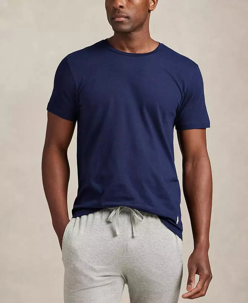 商品Ralph Lauren|Men's 5-Pack Classic Cotton Crewneck Undershirts,价格¥358,第2张图片详细描述