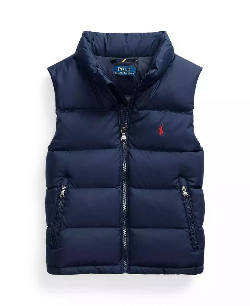 商品Ralph Lauren|Toddler and Little Boys Ripstop Down Vest Jacket,价格¥755,第1张图片