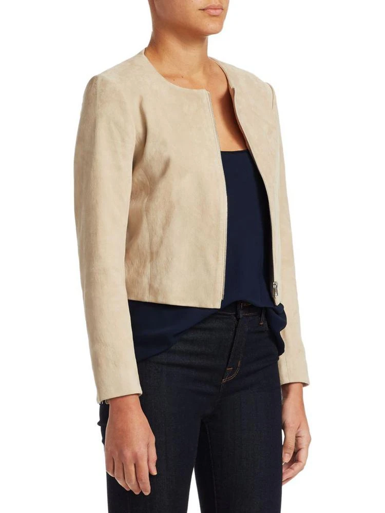 商品Theory|Morene Stretch Suede Jacket,价格¥5321,第3张图片详细描述