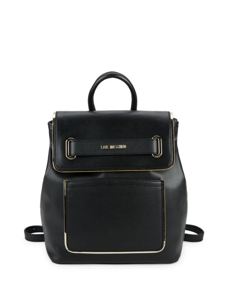 商品Moschino|Metallic Faux Leather Backpack,价格¥1337,第1张图片