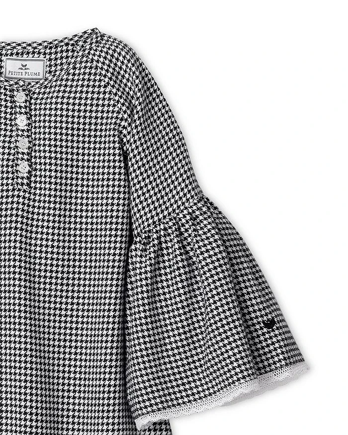 商品Petite Plume|Girls' West End Houndstooth Seraphine Nightgown - Baby, Little Kid, Big Kid,价格¥357,第4张图片详细描��述
