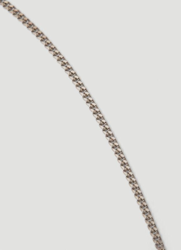 商品MAISON MARGIELA|Logo Ring Pendant Necklace in Silver,价格¥1554,第6张图片详细描述