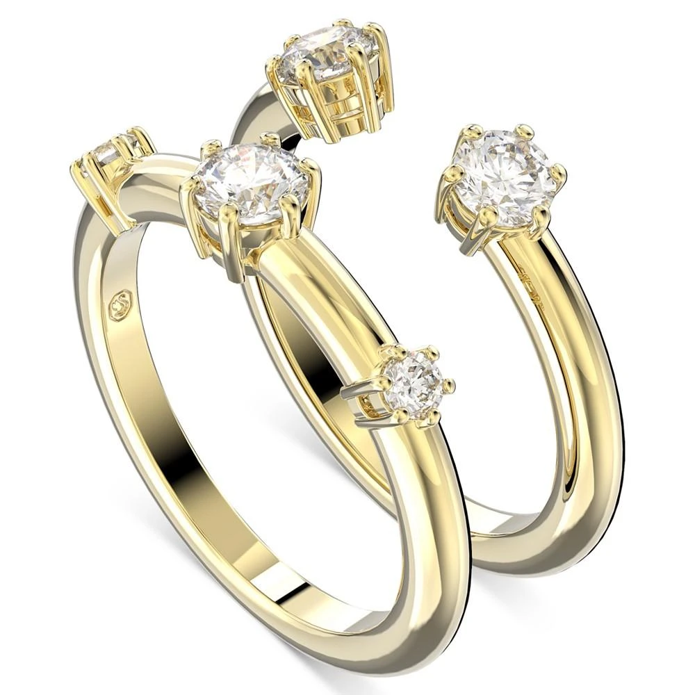 商品Swarovski|Gold-Tone 2-Pc. Set Constella Crystal Ring,价格¥756,第2张图片详细描述