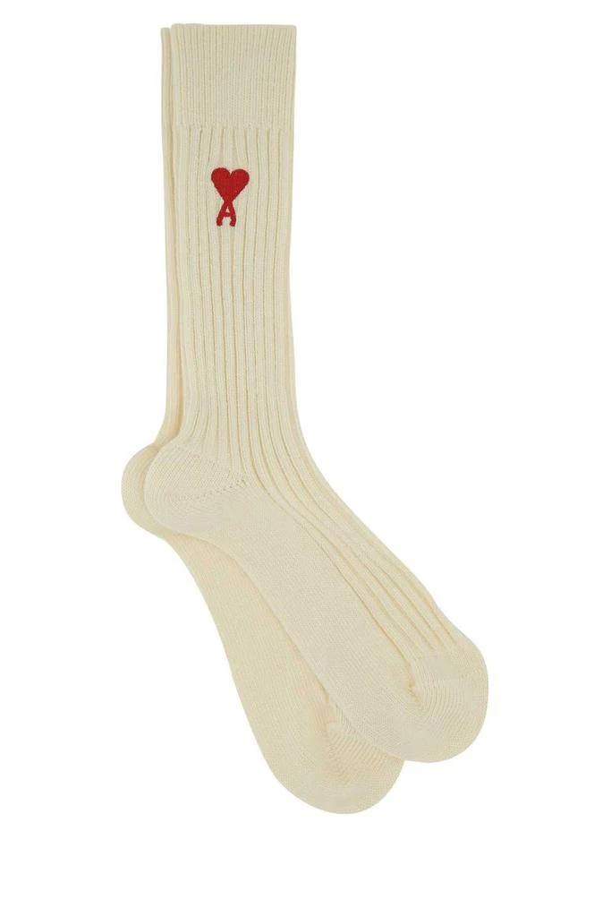 商品AMI|AMI Ami de Coeur Logo Intarsia Set Of Three Socks,价格¥614,第1张图片