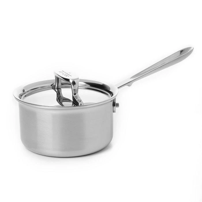 商品All-Clad|All Clad d5 Stainless Brushed 1.5 Quart Sauce Pan with Lid,价格¥1514,第1张图片