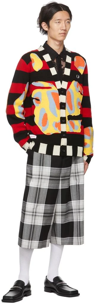 商品Charles Jeffrey Loverboy|Multicolor Fred Perry Edition Striped Intarsia Cardigan,价格¥1758,第4张图片详细描述