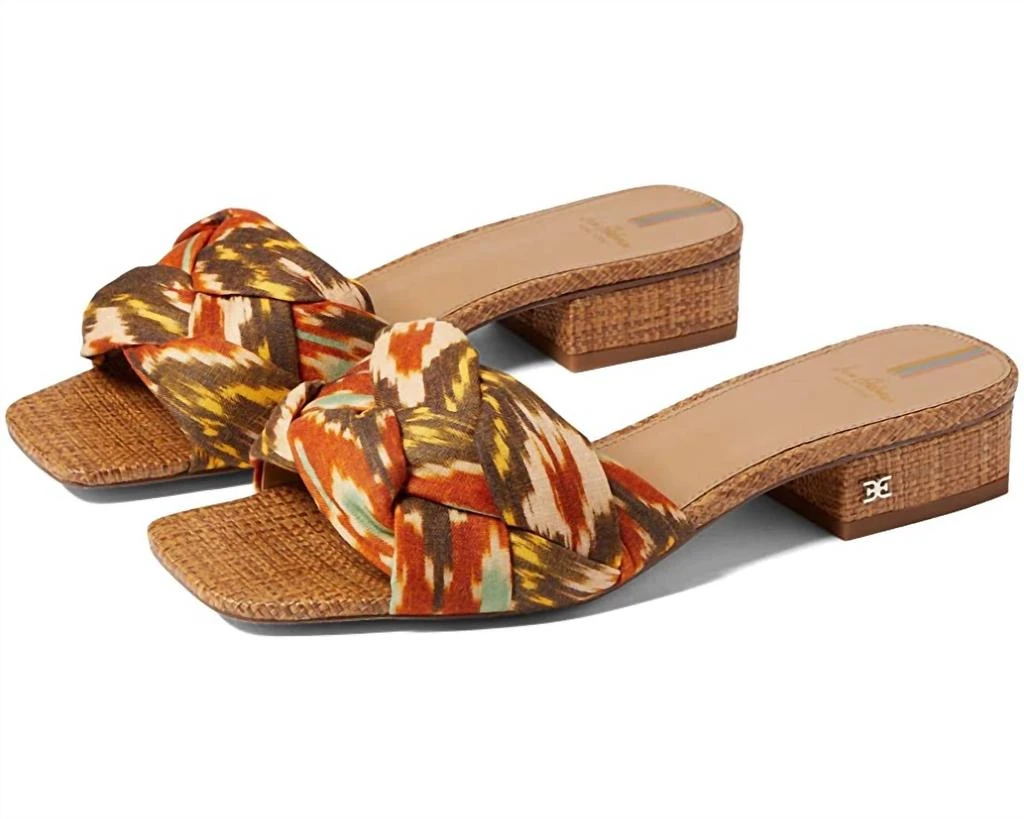商品Sam Edelman|Dawson Sandal in Orange Multi,价格¥704,第1张图片