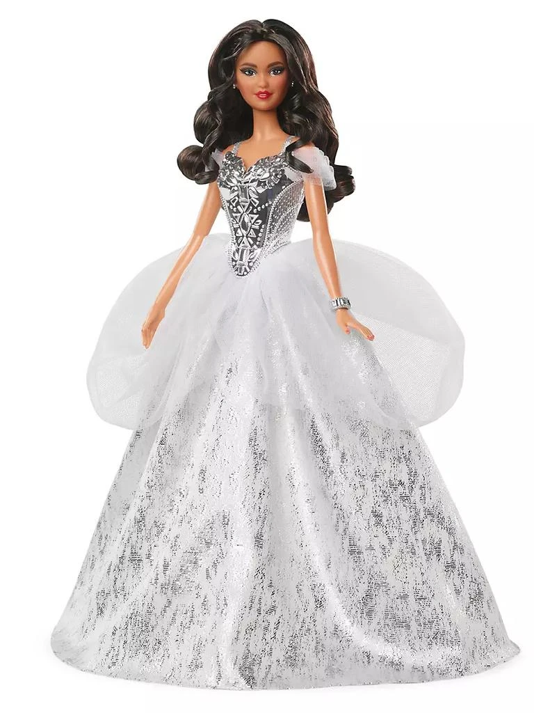 商品Barbie|2021 Holiday Brunette Barbie® Doll,价格¥186,第1张图片