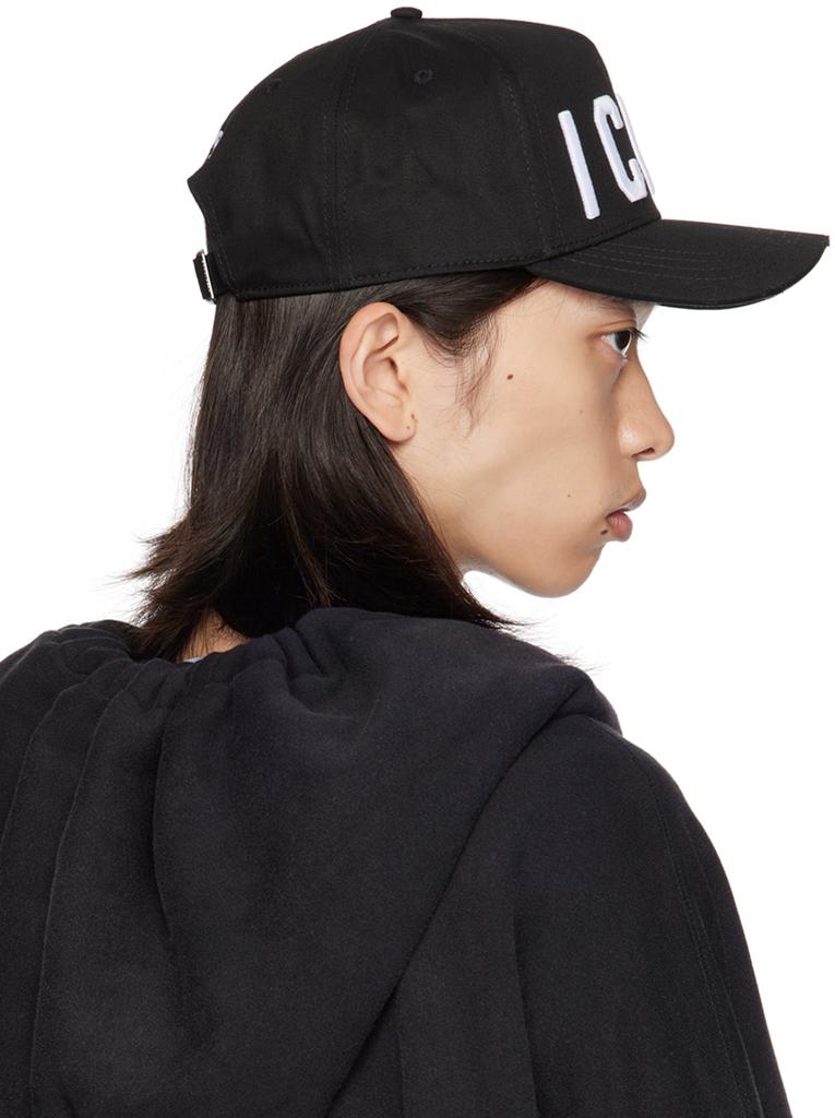 DSQUARED2 Black Be Icon Baseball Cap - Hats - BeyondStyle