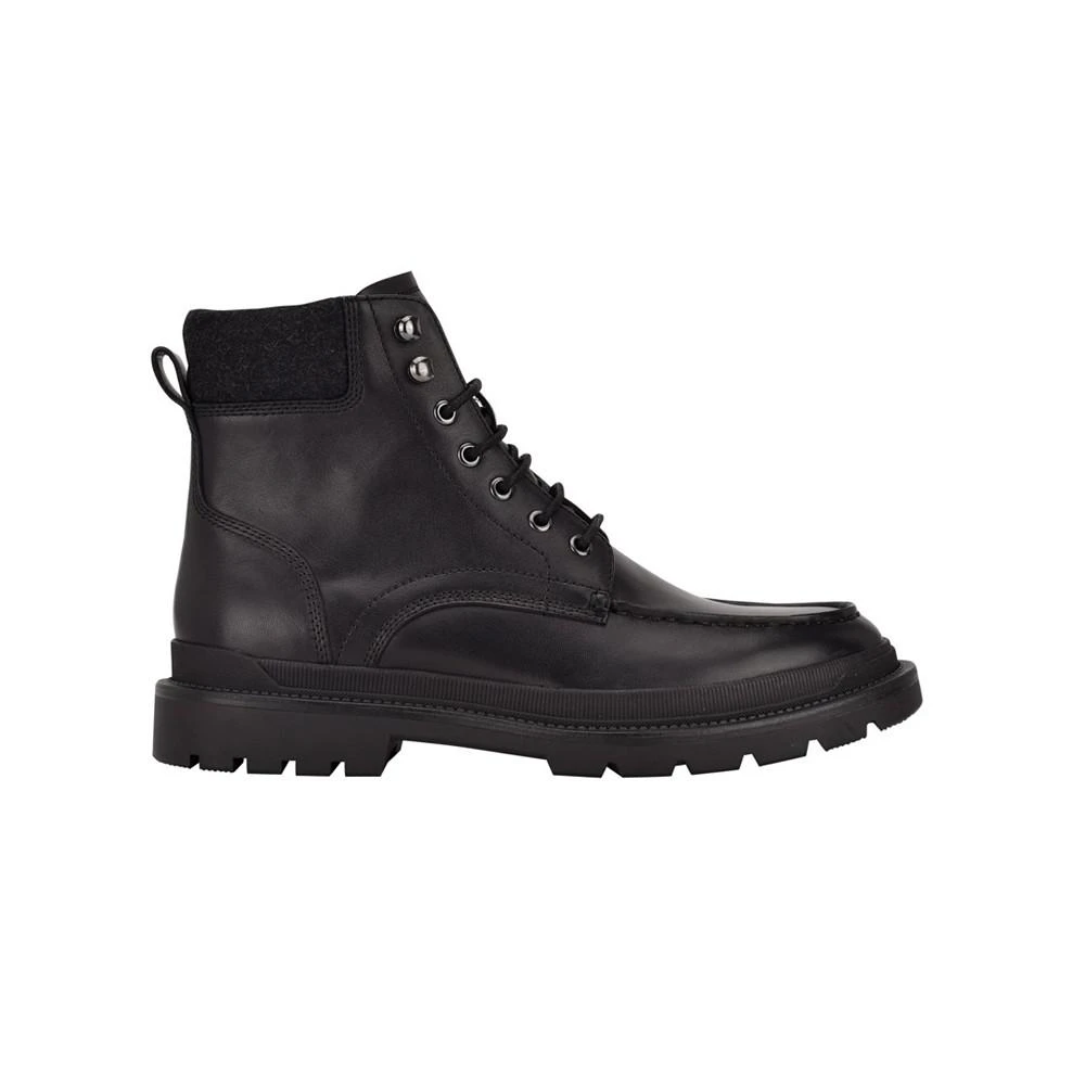 商品Calvin Klein|Men's Trophy Lug Moc Toe Lace Up Boots,价格¥1354,第2张图片详细描述