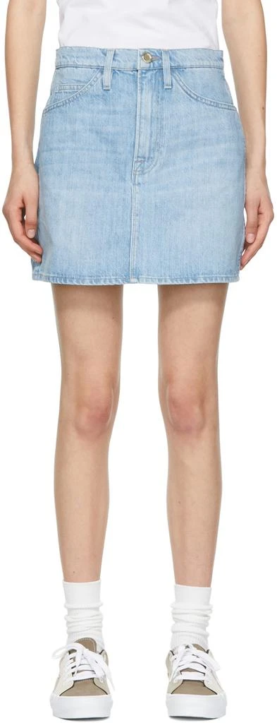 商品FRAME|Blue 'Le Italien' Mini Skirt,价格¥655,第1张图片