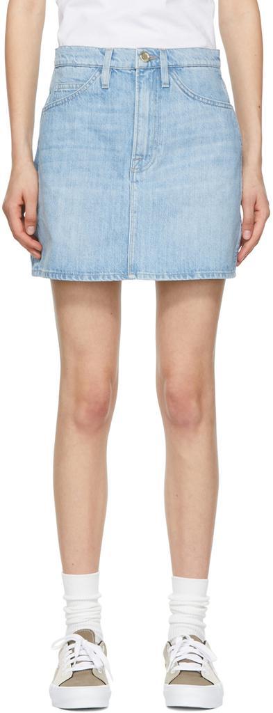 商品FRAME|Blue 'Le Italien' Mini Skirt,价格¥786,第1张图片