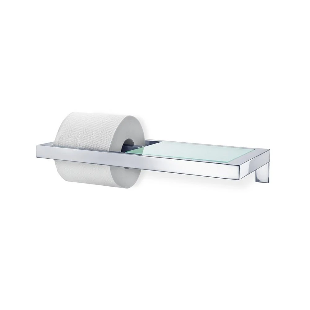 商品blomus|Wall Mounted Toilet Paper Holder - W/Glass Shelf - Polished - Menoto,价格¥1020,第2张图片详细描述