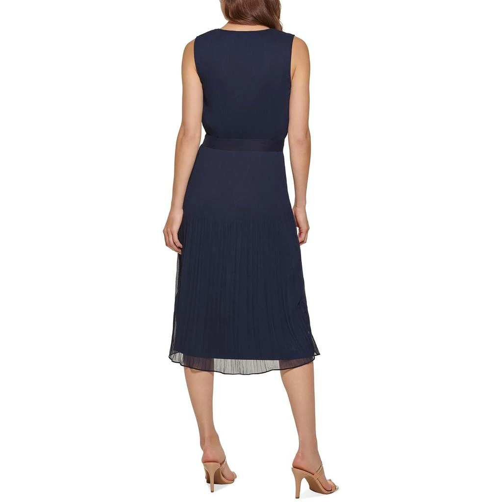 商品DKNY|Womens Pleated Polyester Midi Dress,价格¥655,第2张图片详细描述