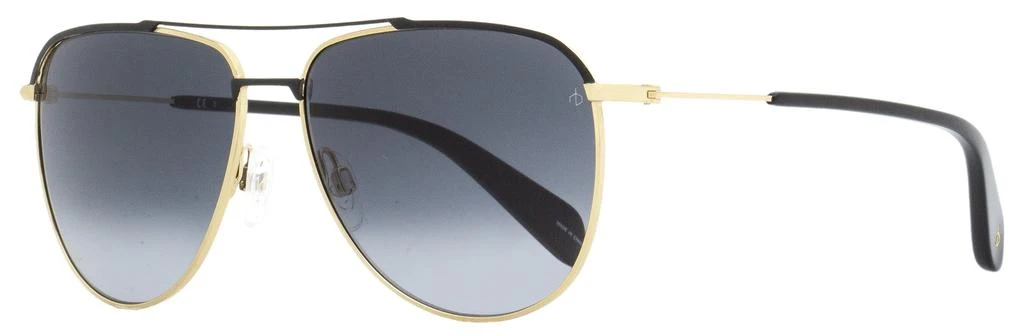 商品Rag & Bone|Rag & Bone Unisex Aviator Sunglasses RNB1050GS RHL9O Gold/Black 59mm,价格¥362,第1张图片