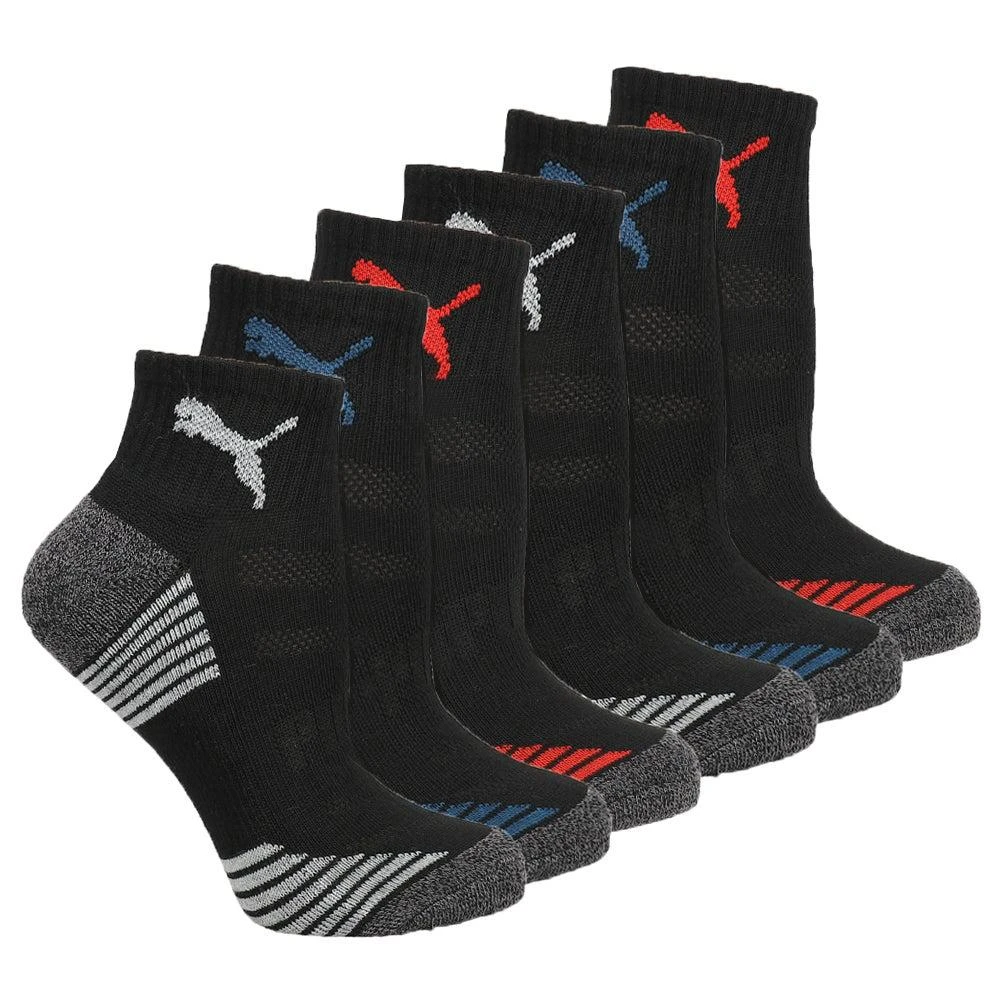 商品Puma|Half Terry 6 Pack Quarter Socks (Youth),价格¥122,第1张图片