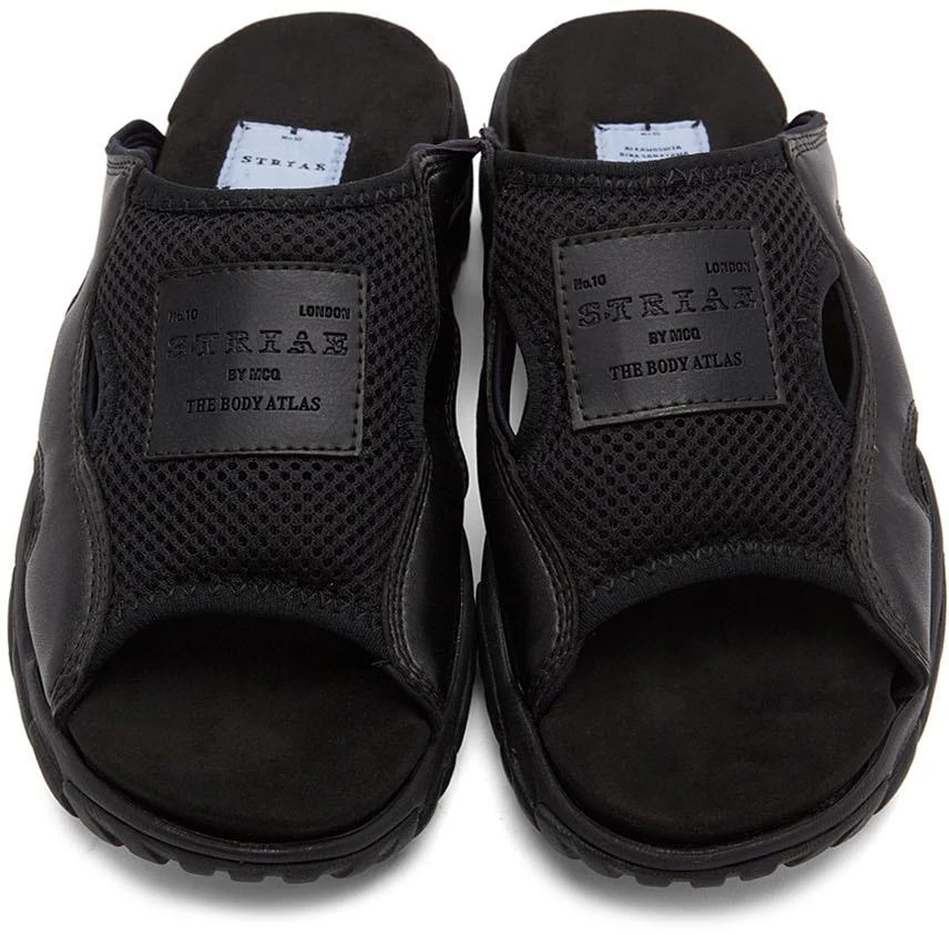 商品Alexander McQueen|Black Slide Sandals,价格¥567,第5张图片详细描述