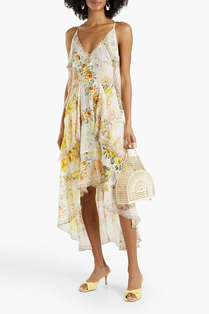 商品Camilla|Embellished floral-print silk-georgette dress,价格¥3466,第2张图片详细描述