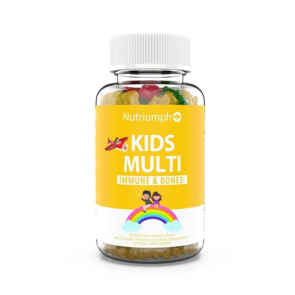 商品Nutriumph|KIDS MULTIVITAMIN GUMMIES - Vitamin A, C, D3, E and Zinc Supplements for Immunity, Strong Bones & Energy | 60 gummy bears,价格¥108,第1张图片