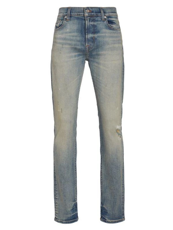 商品7 For All Mankind|Paxtyn High Rise Distressed Jeans,价格¥570,第5张图片详细描述