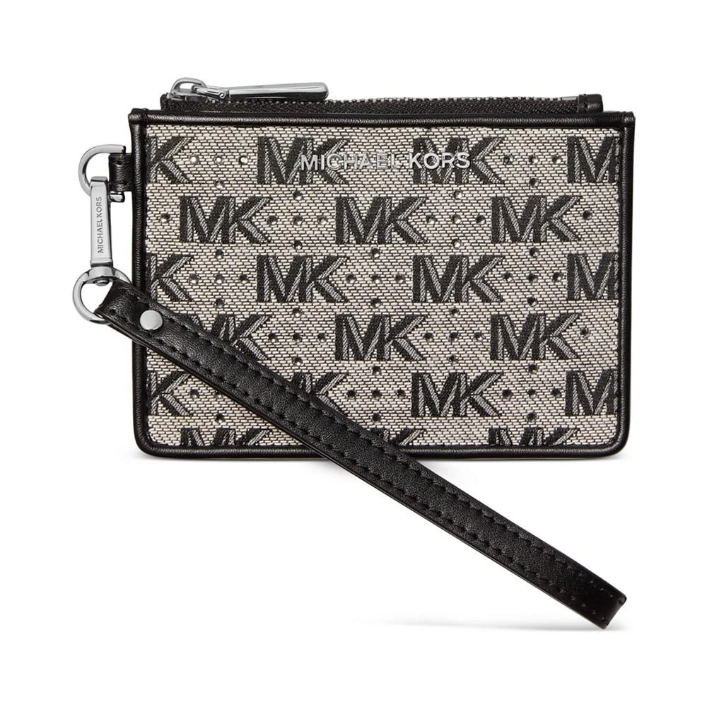 商品Michael Kors|Logo Crystal Embellished Jet Set Small Coin Purse In Gift Box,价格¥181,第1张图片