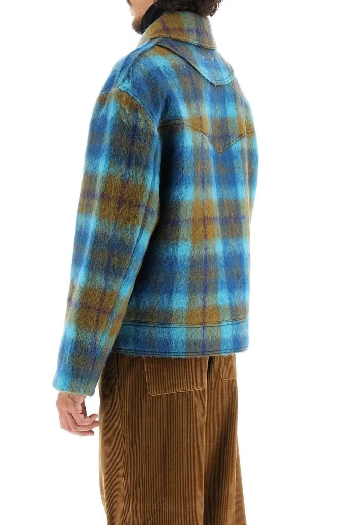 商品ANDERSSON BELL|'ARTOIS' BRUSHED EFFECT HARRYCHECK JACKET,价格¥3251,第4张图片详细描述