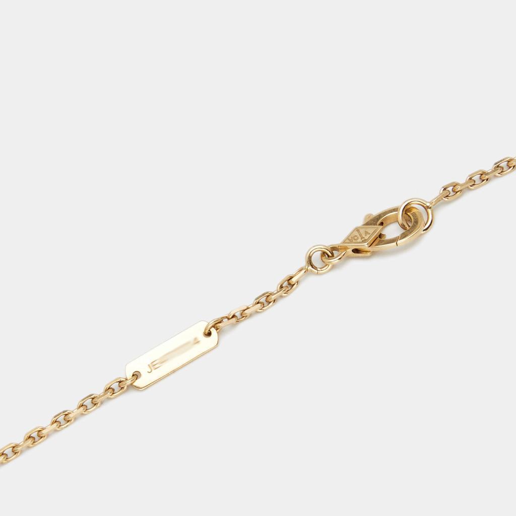 商品[二手商品] Van Cleef & Arpels|Van Cleef & Arpels Magic Alhambra Carnelian 18K Yellow Gold Long Pendant Necklace,价格¥36409,第6张图片详细描述