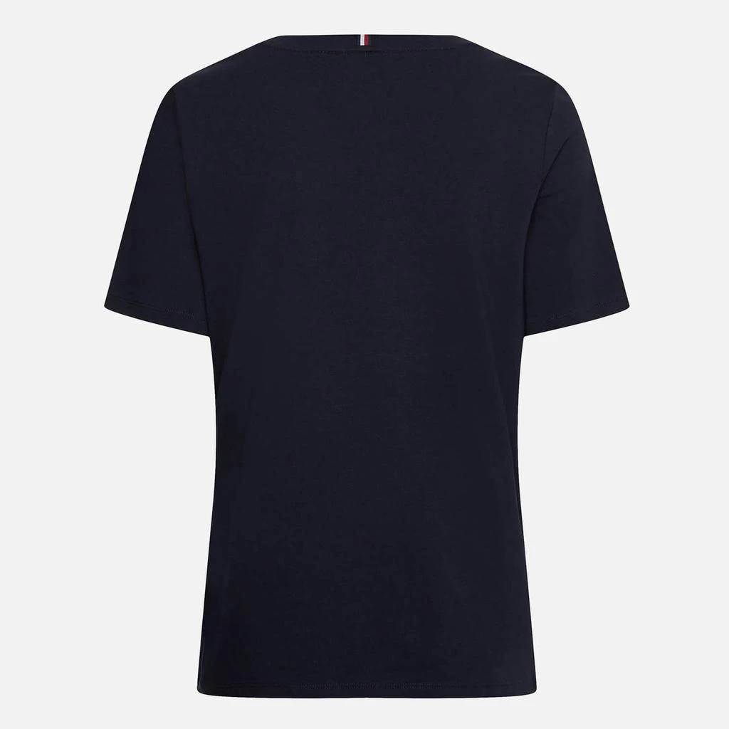 商品Tommy Hilfiger|Tommy Hilfiger Embroidered Logo Cotton T-Shirt,价格¥181,第2张图片详细描述