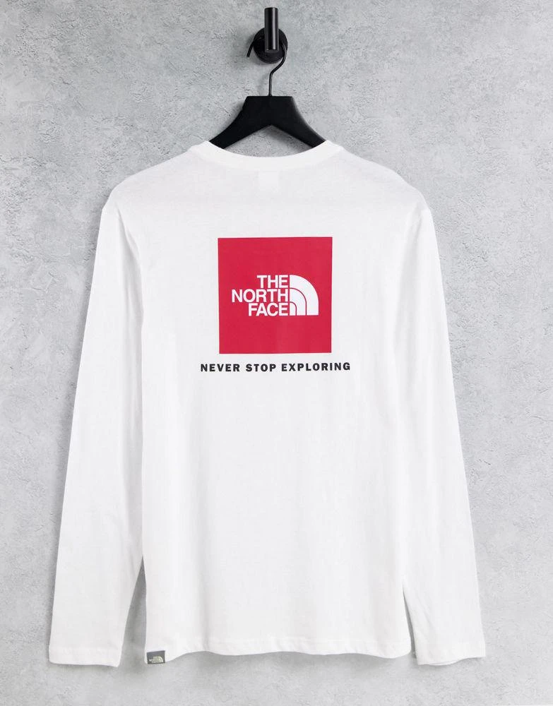 商品The North Face|The North Face Red Box long sleeve t-shirt in white,价格¥194,第1张图片