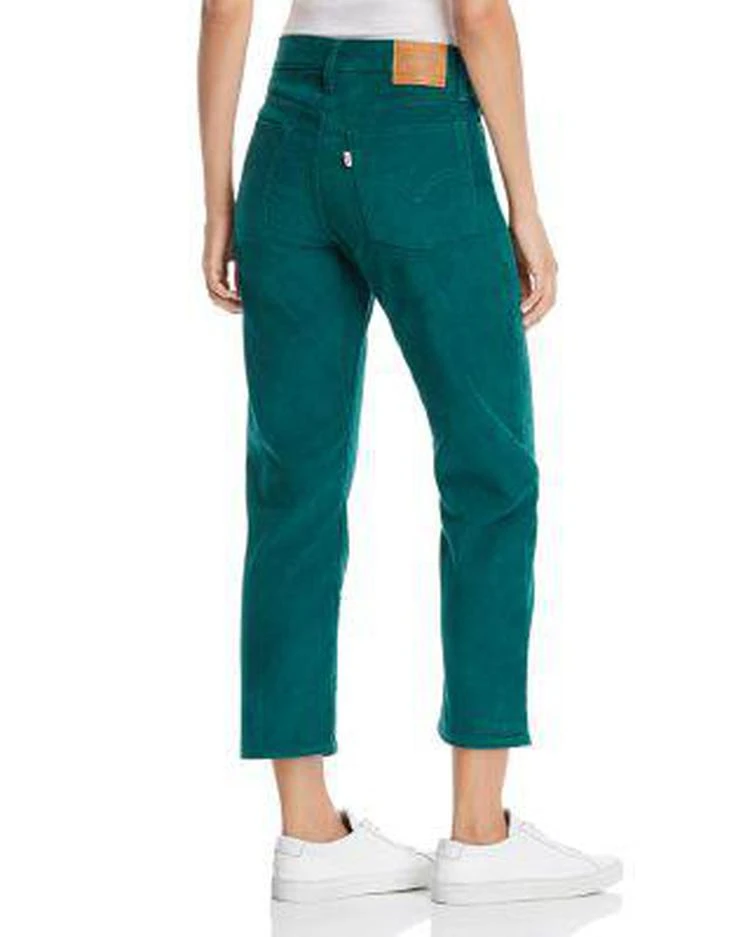 商品Levi's|Wedgie Straight Corduroy Jeans in Evergreen ,价格¥218,第2张图片详细描述