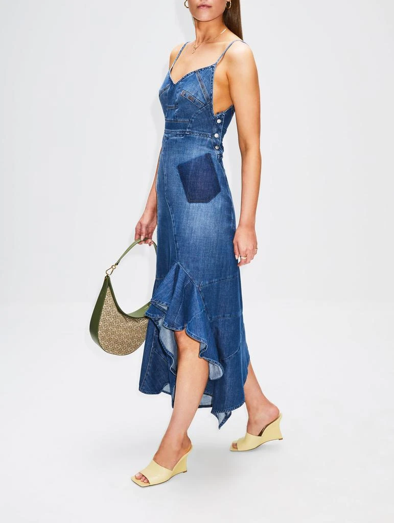 商品Loewe|Denim Ruffle Dress,价格¥3894,第3张图片详细描述
