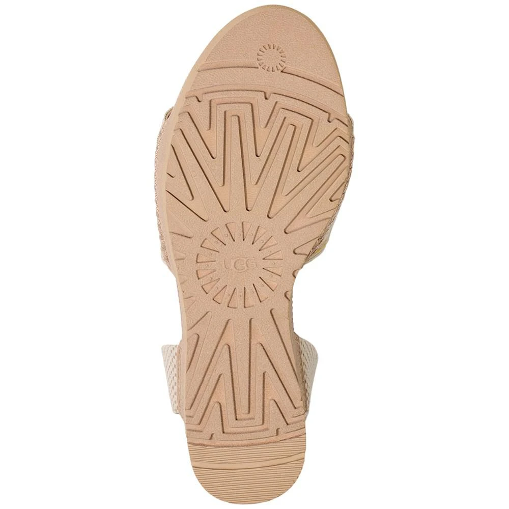 商品UGG|Women's Abbot Ankle-Tie Espadrille Platform Wedge Sandals,价格¥776,第5张图片详细描述