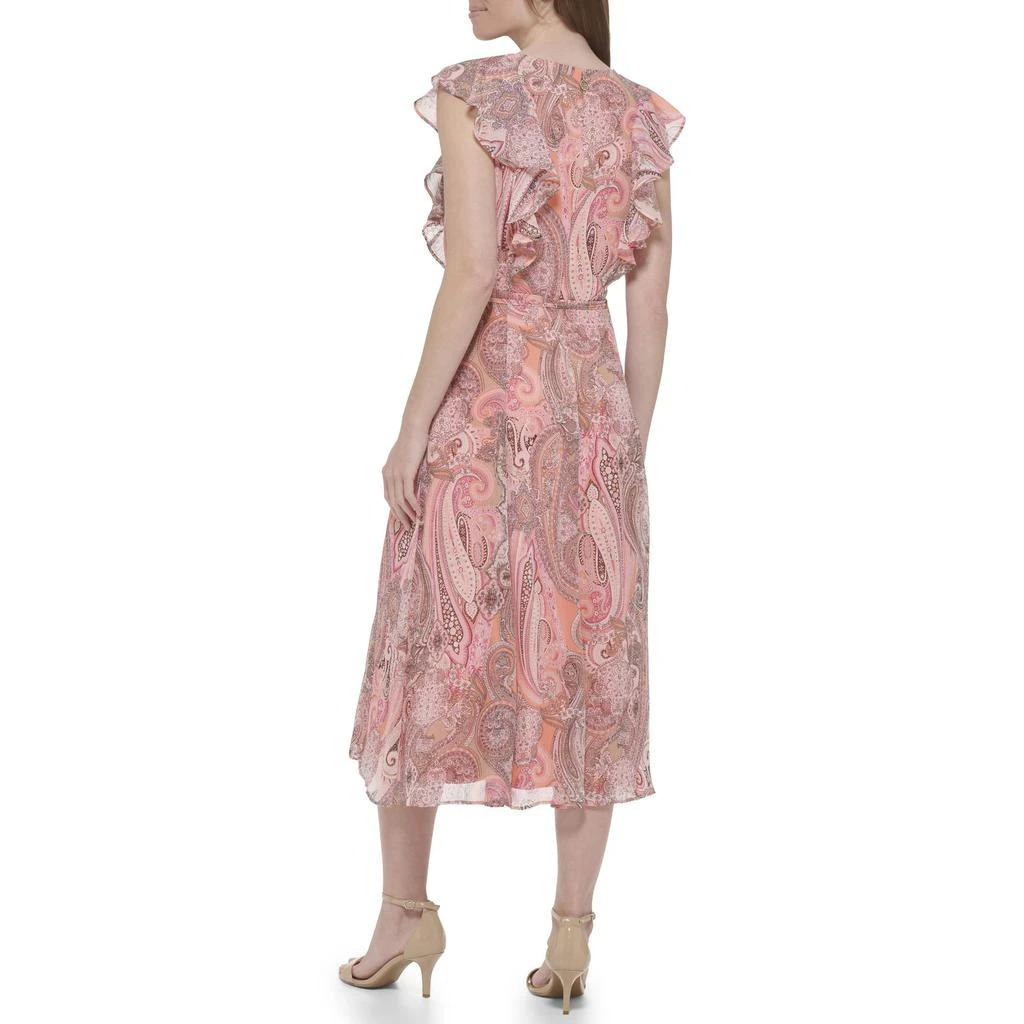 商品Tommy Hilfiger|Paisley Ruffle Front Midi Dress,价格¥379,第2张图片详细描述