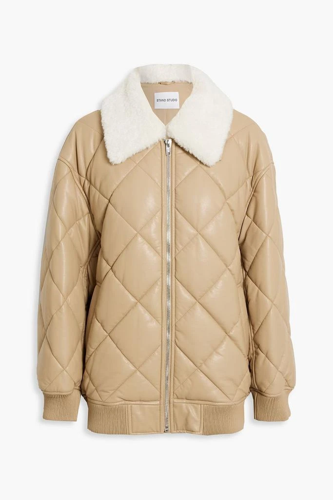 商品STAND STUDIO|Autumn quilted faux leather jacket,价格¥1781,第1张图片