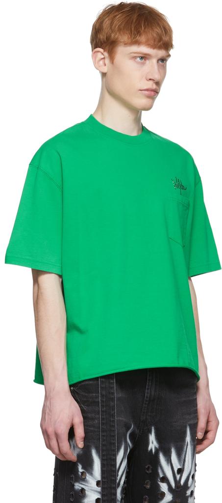 Green Cotton T-Shirt商品第2张图片规格展示